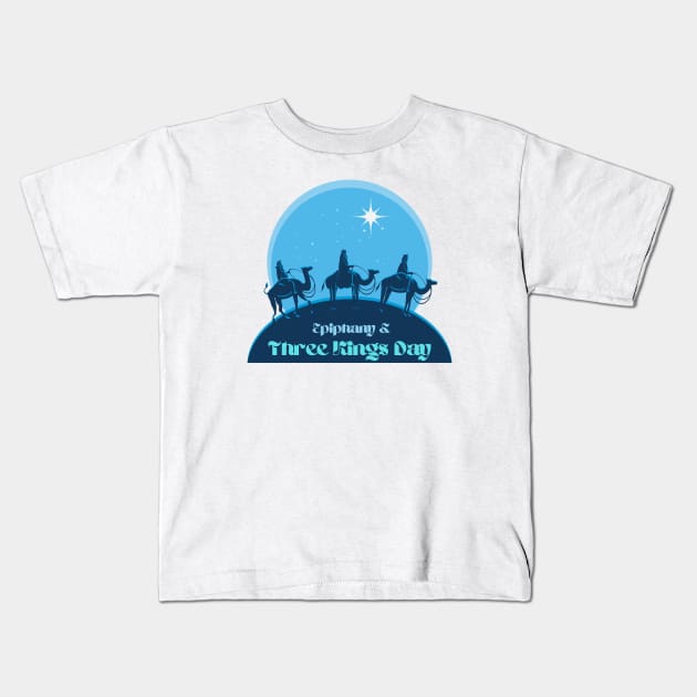 Epiphany and Three Kings Day Kids T-Shirt by smkworld